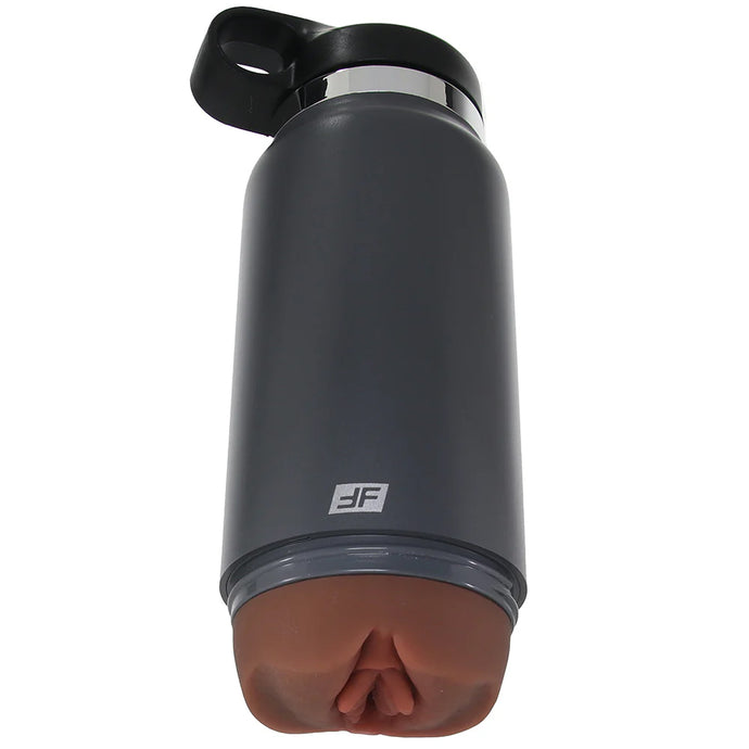 PDX Plus Grey F*ck Flask Discreet Stroker in Brown