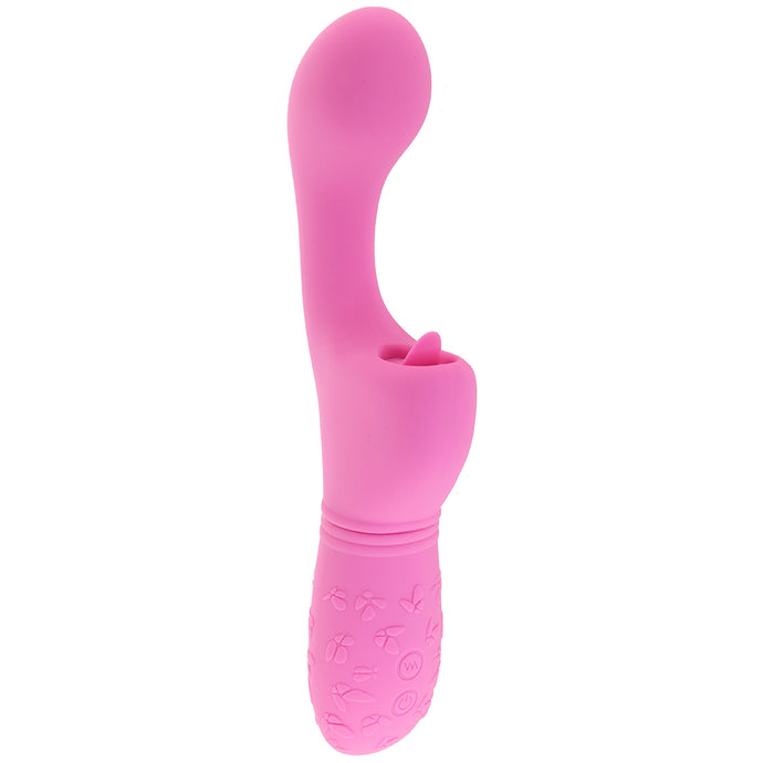 Rechargeable Butterfly Kiss Flicker Vibrator in Pink