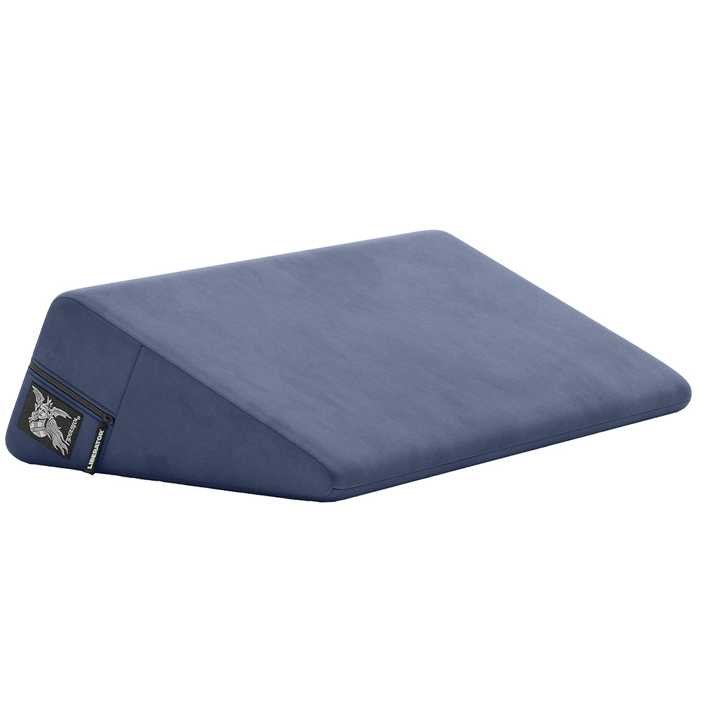 Wedge Sex Pillow in Velvet Blue