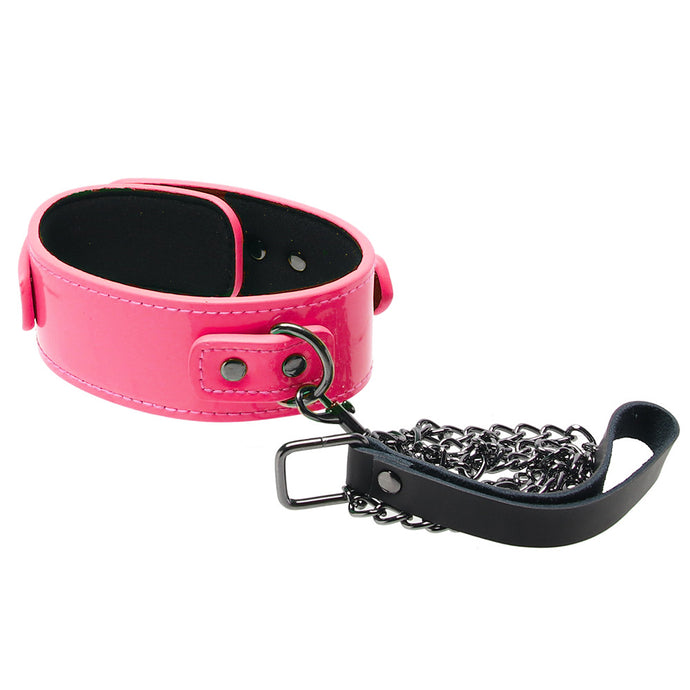 Electra Play Things Collar & Leash in Neon Pink