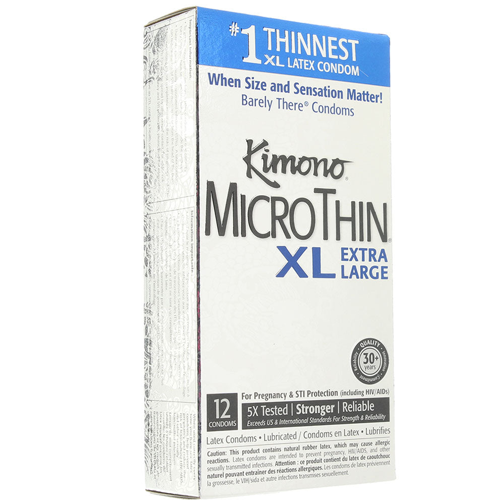 Kimono MicroThin XL Condoms in 12 Pack