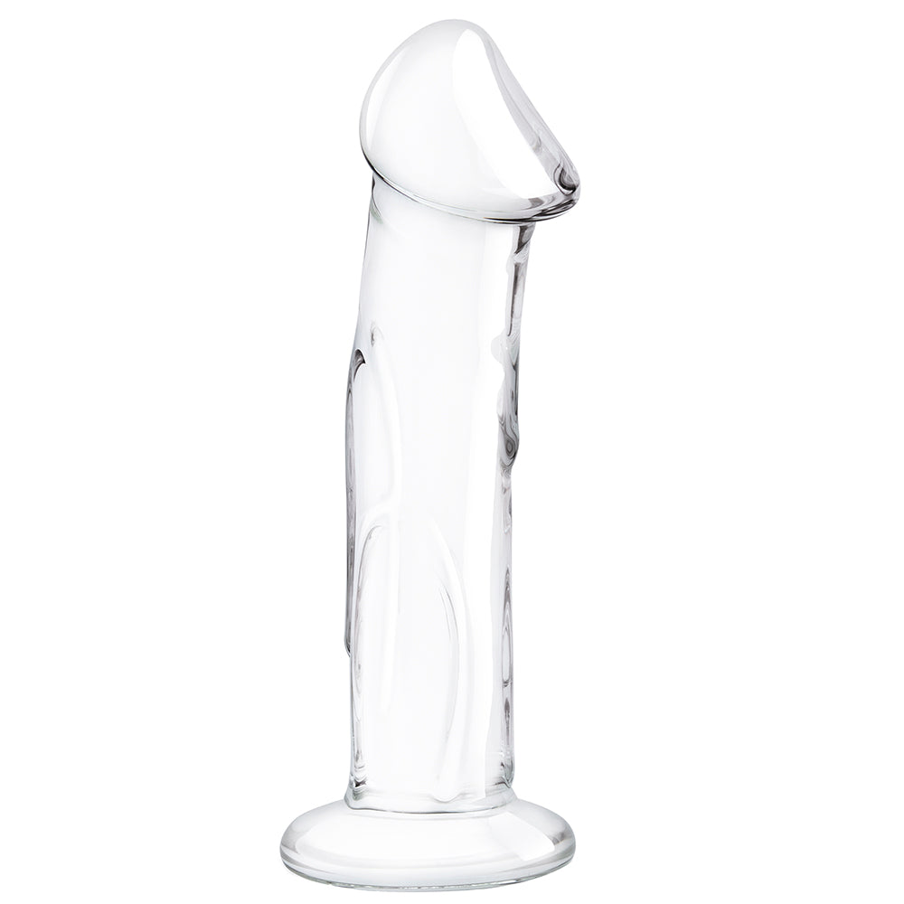 gläs 6 Inch Veiny Glass Dildo