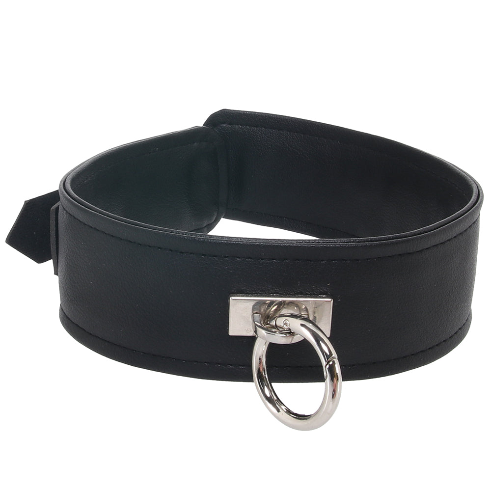 Vegan Leather Collar in Black