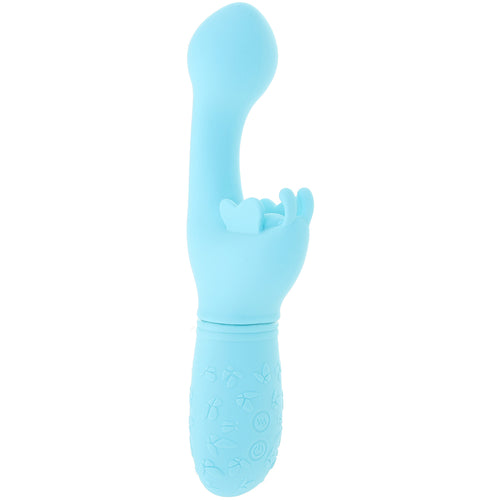 Rechargeable Butterfly Kiss Vibrator in Blue