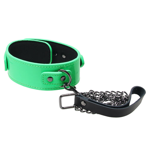 Electra Play Things Collar & Leash in Neon Green