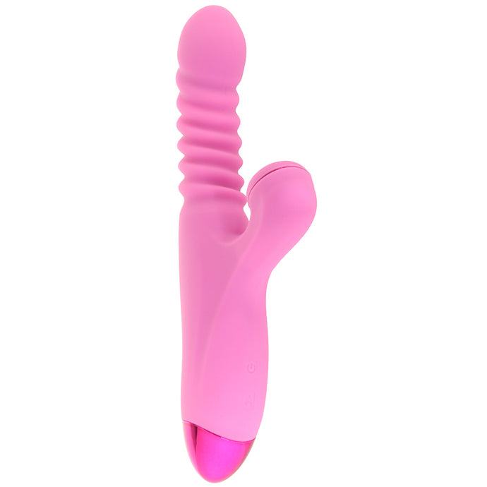 Luxe Nova Thrusting & Throbbing Rabbit Vibe in Pink