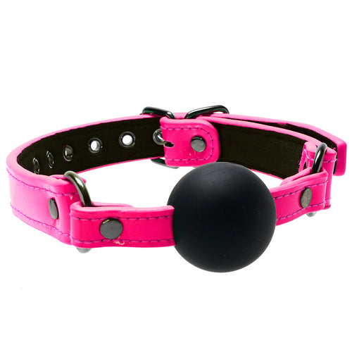 Electra Play Things Ball Gag in Neon Pink