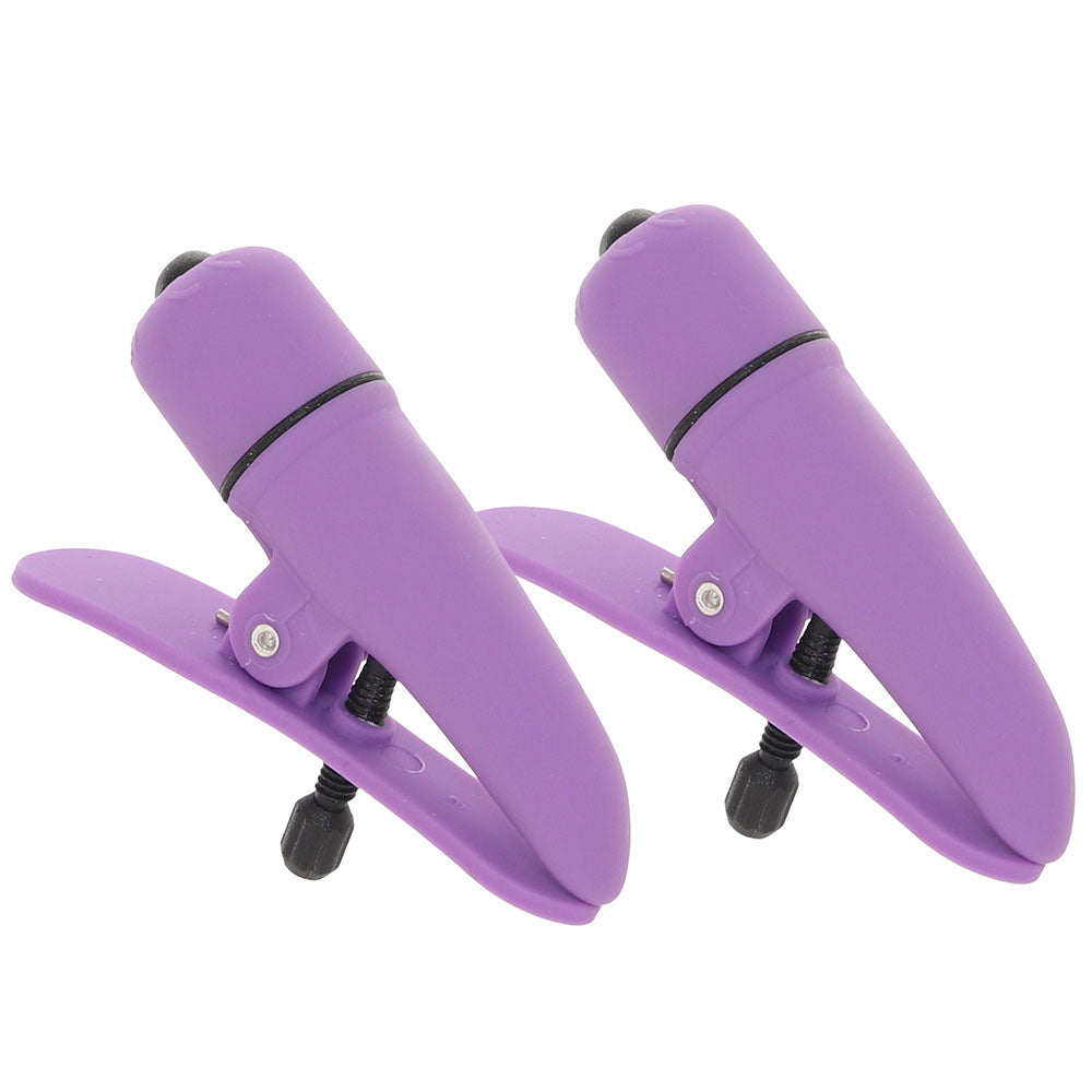 nipple play Vibrating Nipplettes in Purple