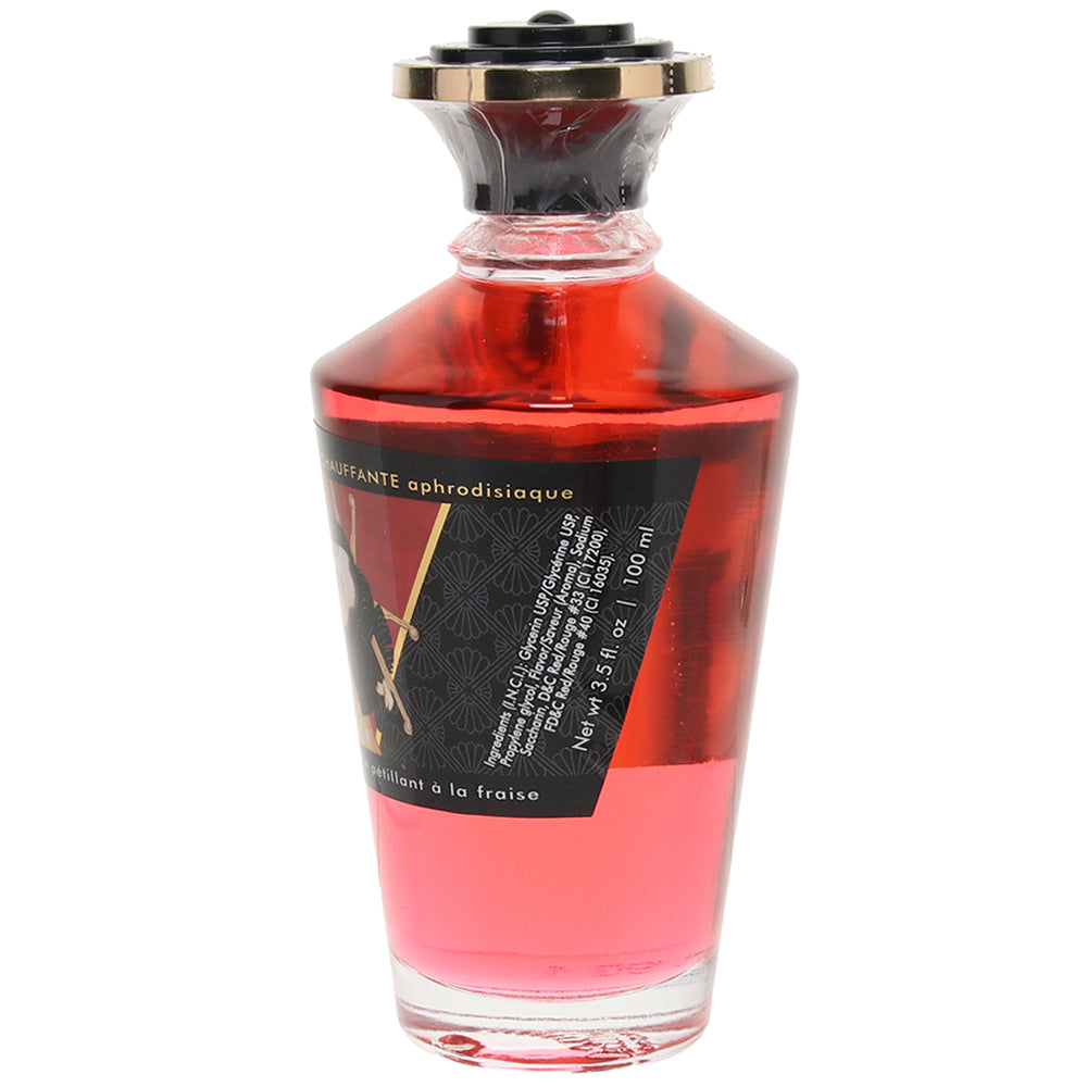 Aphrodisiac Warming Oil 3.5oz/100ml in Sparkling Strawberry